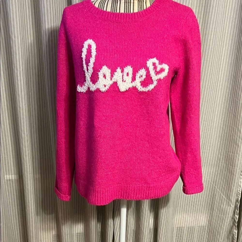 Cupcakes and Cashmere Women's Pink Love Sweater